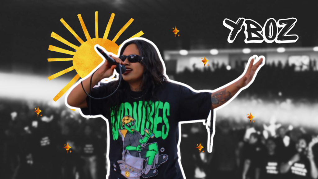 foto de la rapera YBOZ en formato de collage